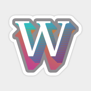 Letter W Magnet