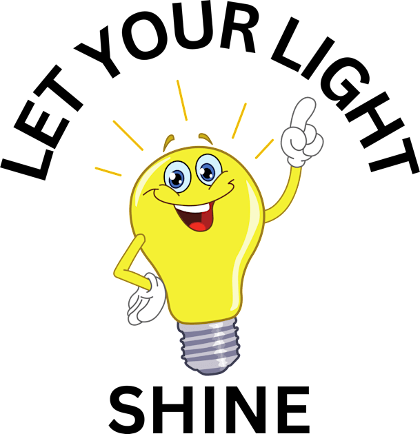 Let Your Light Shine Kids T-Shirt by All Things Gospel