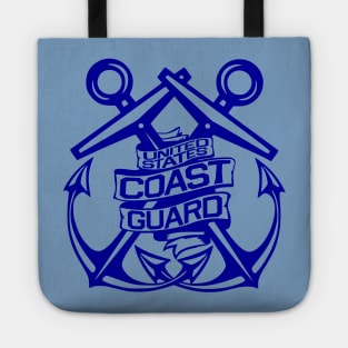 U.S. Coast Guard - Crossed Anchors in Blue Tote