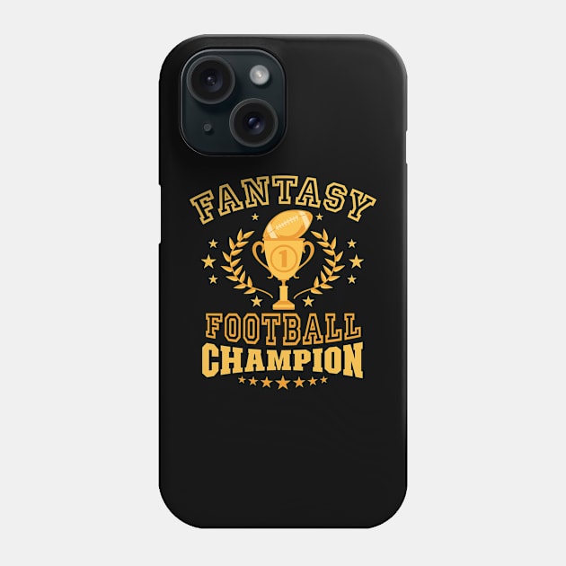 Fantasy Football Champion FFL Draft Winner Phone Case by Graphic Duster