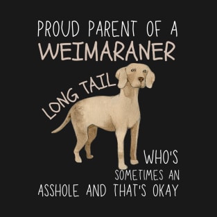 Weimaraner Long Tail Dog Pet Lover T-Shirt