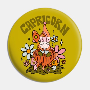 Capricorn Gnome Pin