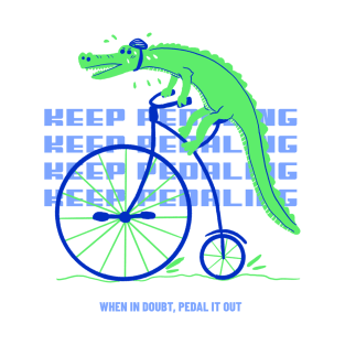 Keep Pedaling Alligator 2 T-Shirt