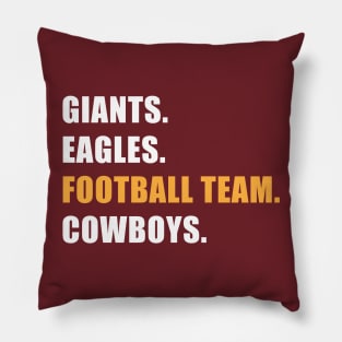 Professional Football Team Pillow