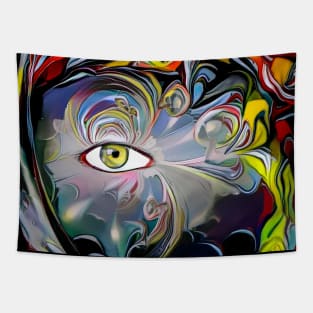 Green eye Tapestry