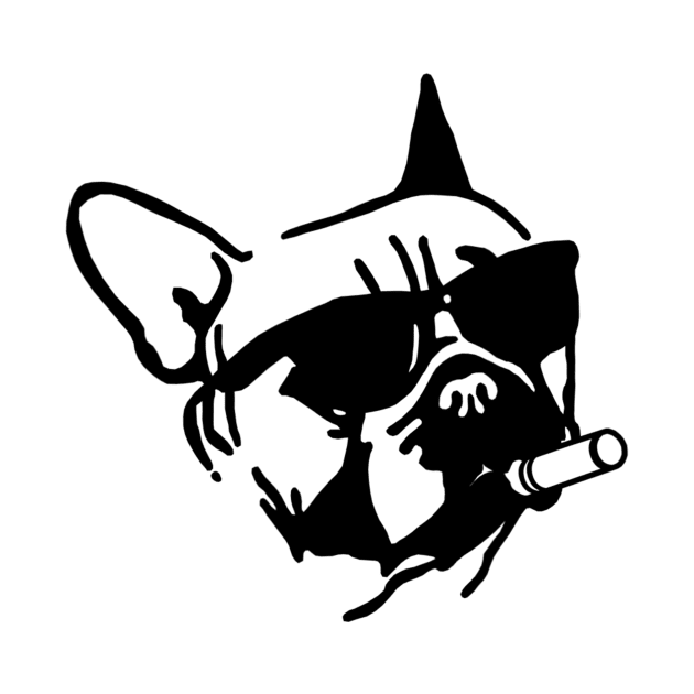 French Bulldog Smoking Cigar by Rojio