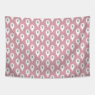 Pouty Ghost Pink Pattern Tapestry