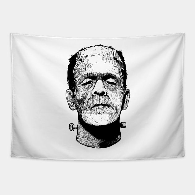 FRANKENSTEIN Tapestry by TheCosmicTradingPost