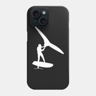 Surfing with wingfoil Phone Case