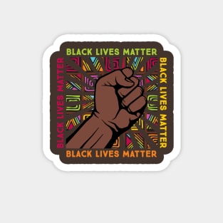 90s Hip Hop Music Black Pride Fist Melanin 90s Throwback BLM Black Pride Magnet