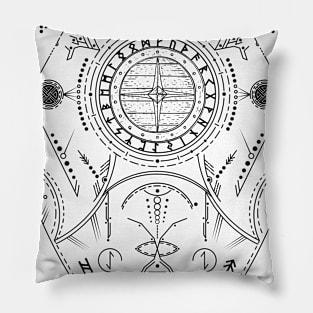 Odin's Shield | Norse Pagan Symbol Pillow