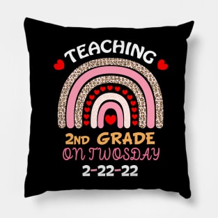 teaching 2nd grade on twosday 2222022 Pillow