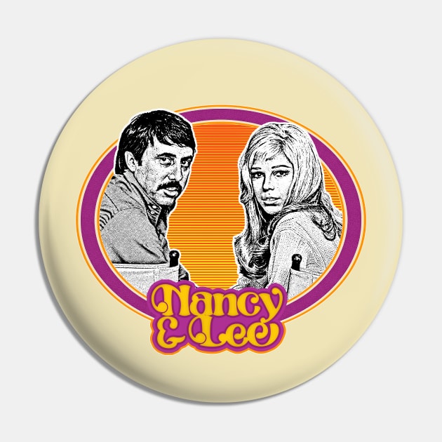 Nancy & Lee // Retro Style Fan Design Pin by DankFutura