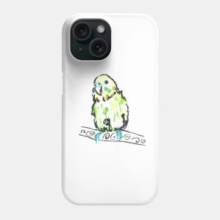 Watercolour budgie Phone Case