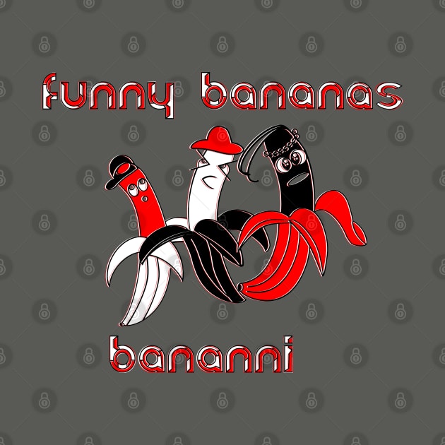 funny bananas Bananni Fruit Humor Cartoon Comedy Silly by 4rpixs