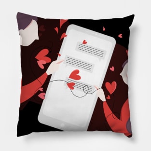 Text Me Love Pillow