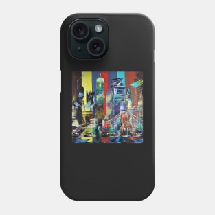 City of New York America Abstract 629 Phone Case