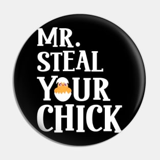 Mr Steal Your Chick Easter Chicken Boys Egg Hunting Pin