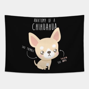 Chiahuahua Anatomy Tapestry