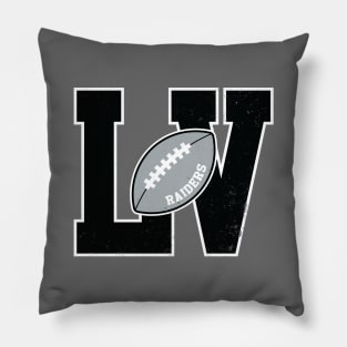 Big Bold Las Vegas Raiders Monogram Pillow