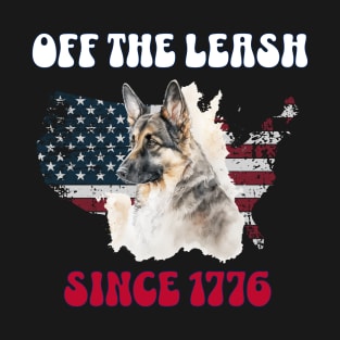 4th of July Independence Day Funny Design for Dog Lovers T-Shirt