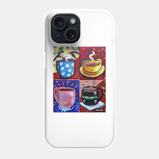 '4 Coffee Cups' Phone Case