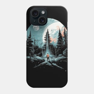 Journey to the moon, Sci Fi Phone Case