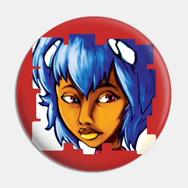 Rei Pin by BaconBabyArt