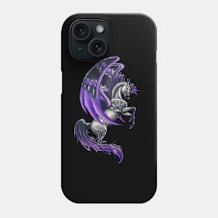 Black and Purple Pegasus Phone Case