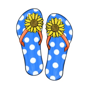 SUNFLOWER FLIP FLOP T-Shirt