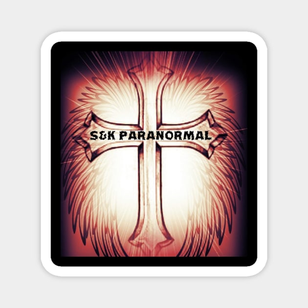 S&K Para Red Wing and Cross Magnet by S&K Paranormal Store