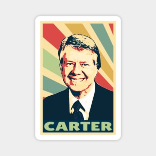 Jimmy Carter Vintage Colors Magnet