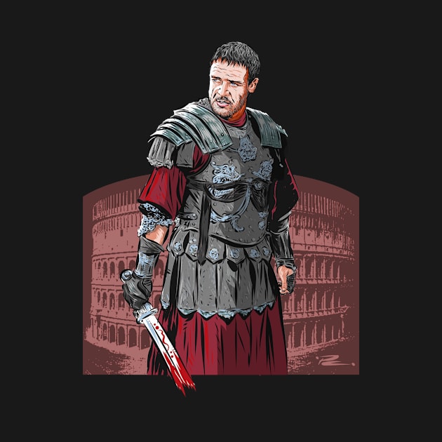 Russell Crowe - An illustration by Paul Cemmick by PLAYDIGITAL2020