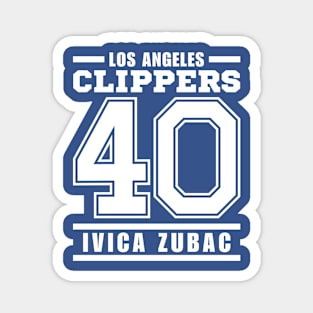 Los Angeles Clippers Zubac 40 Basketball Player Magnet