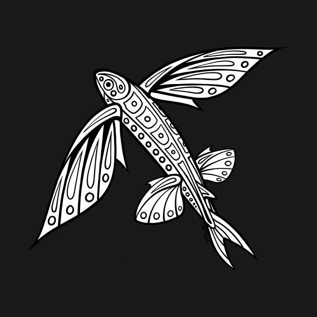 Native Inspired Flying Fish by DahlisCrafter