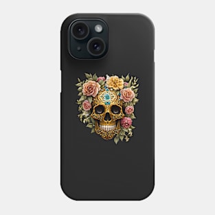 Sugar Skulls and Flowers Phone Case