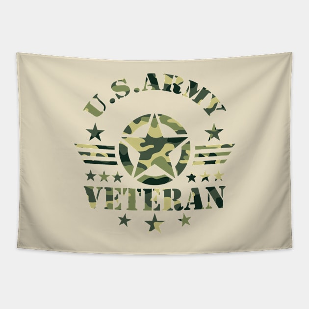 us army veteran Tapestry by kangaroo Studio