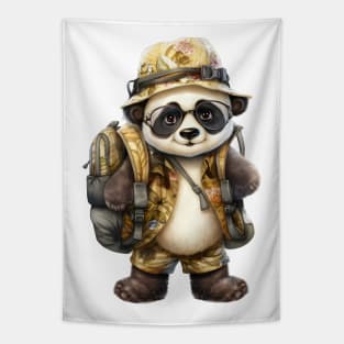 Back To School Panda Tapestry