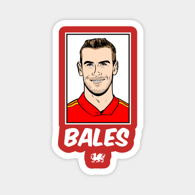 Bales - Wales football Magnet by Wales Football Store