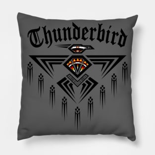 Thunderbird Black Pillow