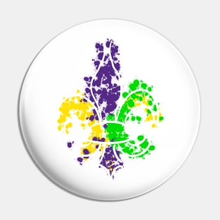 Mardi Gras Fleur De Lis Pin