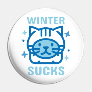 Cute Kitten Thinks Winter Sucks Pin