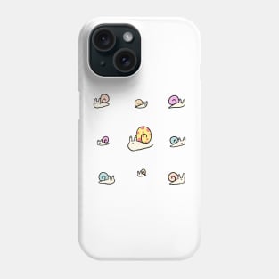 Funny snails stickers Phone Case