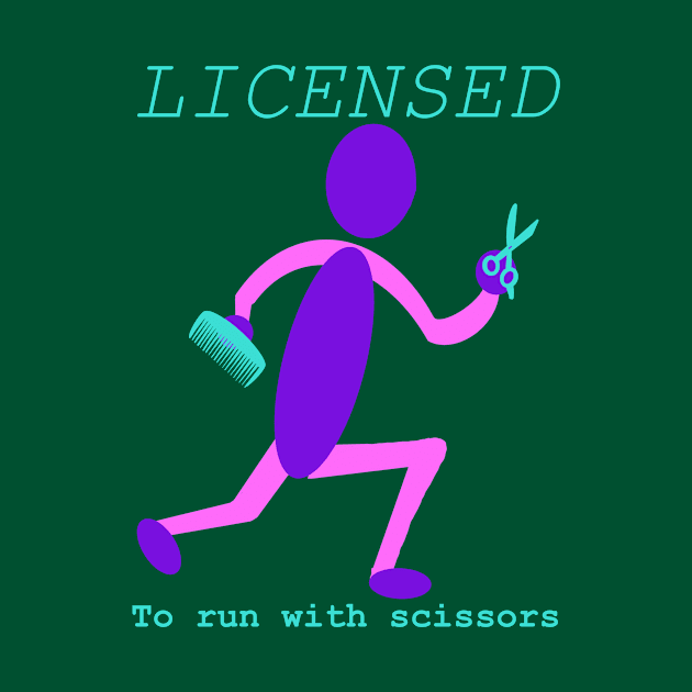 Licensed to run with scissors by Coop Art