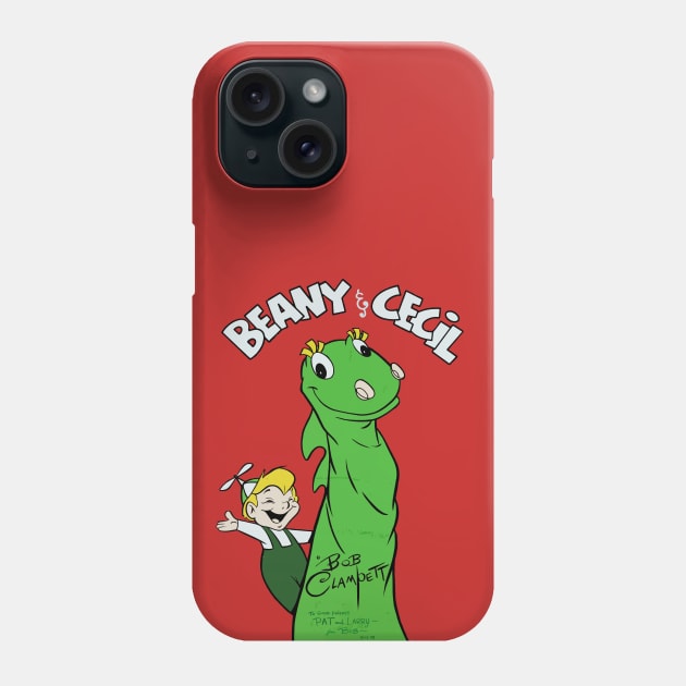 To Good Friends Larry And Pat, Bob Sent You Beany And Cecil Phone Case by superb