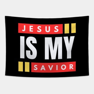 Jesus Is My Savior | Christian Saying Tapestry