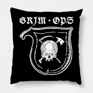 GRIM OPS logo Pillow