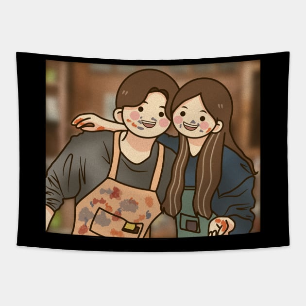 Cute couple korean drama Tapestry by MPArt