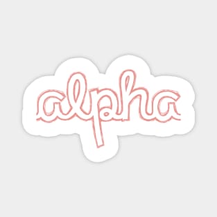 Alpha Cursive Letter Magnet