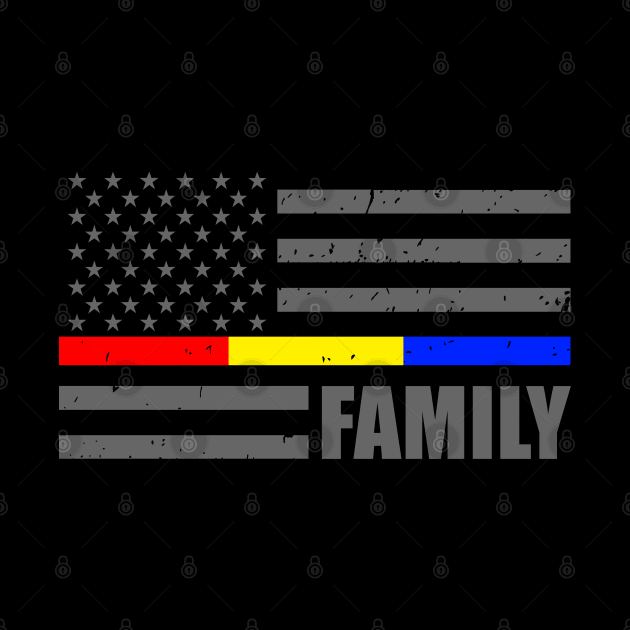 911 Dispatcher Flag - Thin Blue Line - Thin Red Line - Thin Gold Line by bluelinemotivation